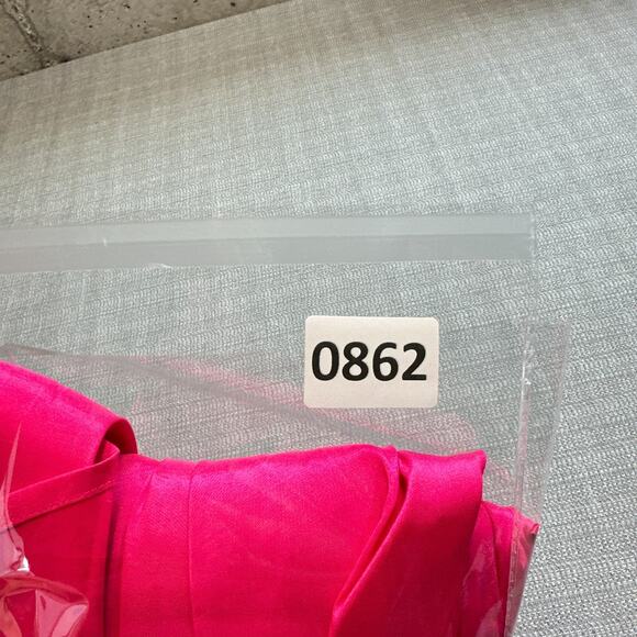 Event Strapless Dress size Large Bright Pink Y2K Party Formal Cocktail New - Picture 9 of 9